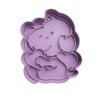 Baby Snoopy with Hearts Cookie Cutter STL