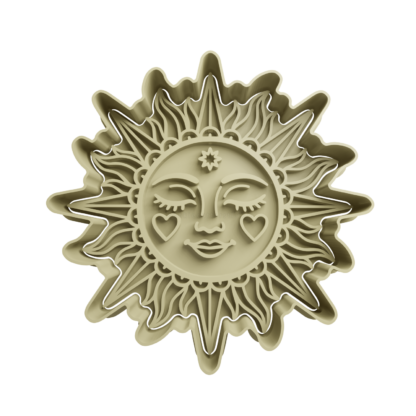 Boho Sun Cookie Cutter STL
