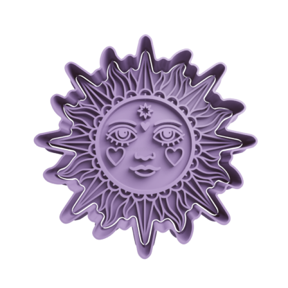 Boho Sun Cookie Cutter STL 2