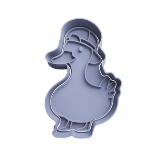 Goose with Hat Meme Cookie Cutter STL