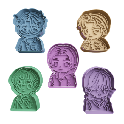 Set Saja Boys Cookie Cutter STL