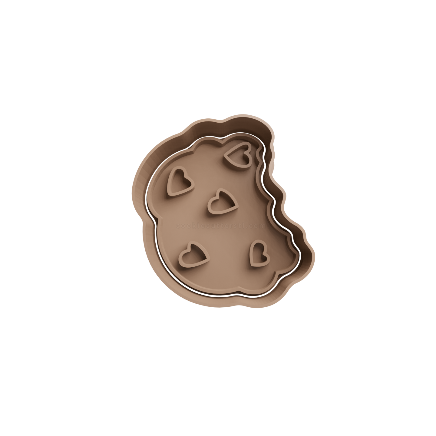 Chocolate Chip Cookies Cookie Cutter STL 3 Chocolate Chip Cookies Cookie Cutter STL 3