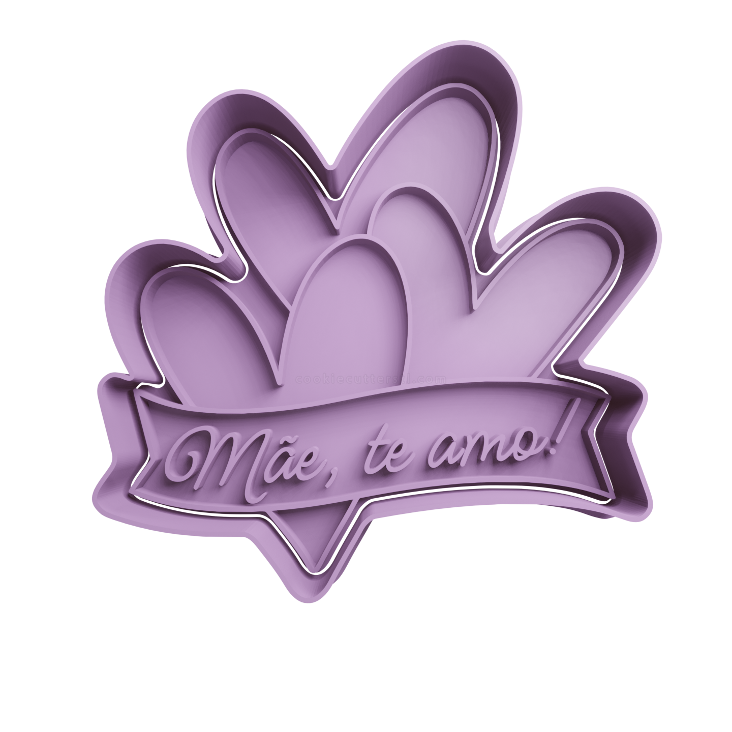 Mae, te amo Heart Cookie Cutter STL