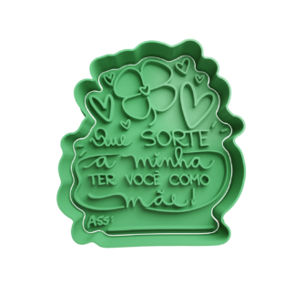 Que sorte a minha ter voce como mae Cookie Cutter STL