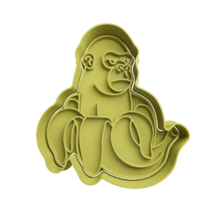 Chimpanzini Bananini Meme Cookie Cutter STL