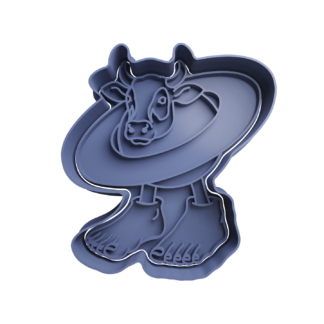 Vacca Saturno Saturnita Meme Cookie Cutter STL