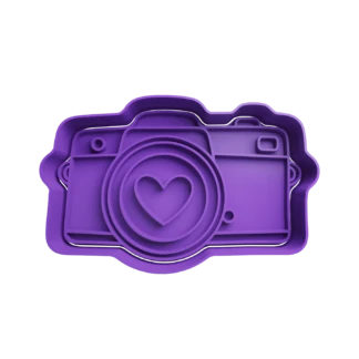 Camera Photography with Heart Cookie Cutter STL