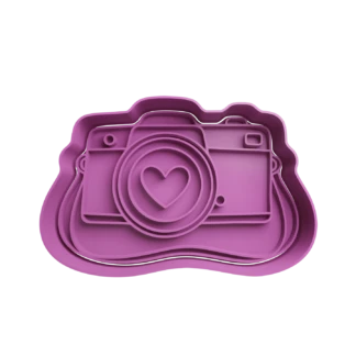 Camera Photography with Heart Cookie Cutter STL 2
