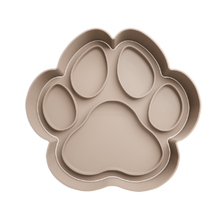 Footprint Dog Cookie Cutter STL 6