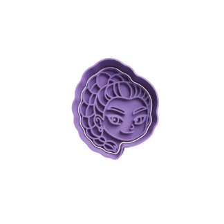 Rumi Head Cookie Cutter STL