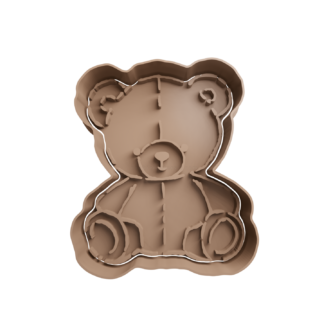 Teddy Bear Cookie Cutter STL 7